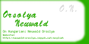 orsolya neuwald business card